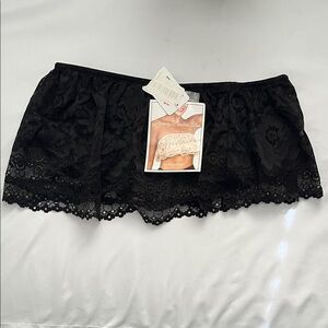 Fashion Forms black Lace Flounce Bandeau